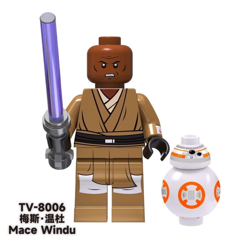 Mace Windu (Clone Wars) TV-8006 Custom Star Wars Minifigures