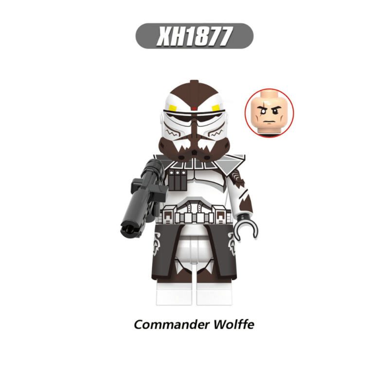 Wolffe (Maroon) XH1877 Custom Star Wars Minifigures