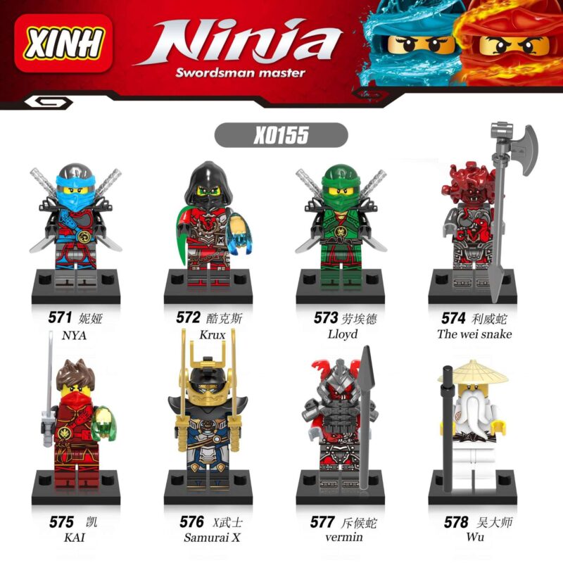Custom Sensei Wu XH578 Ninjago Movie Minifigures - Image 2