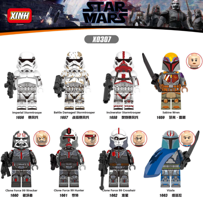Wrecker XH1660 Custom Star Wars Minifigure (The Bad Batch) - Image 2
