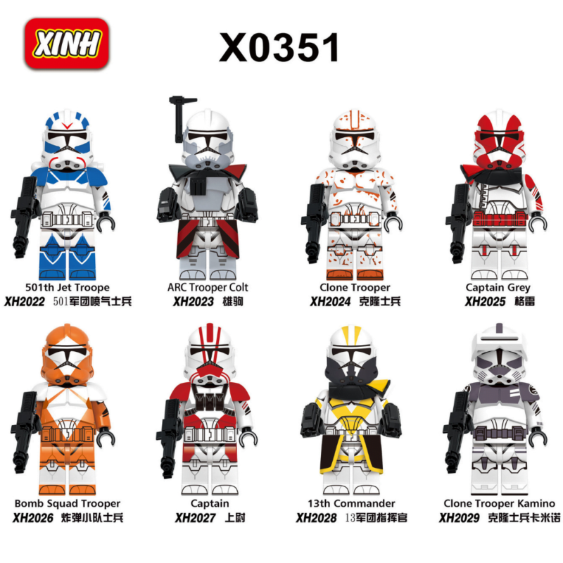 13th Battalion Clone Wars Commander XH2028 Star Wars Minifigures - Image 2