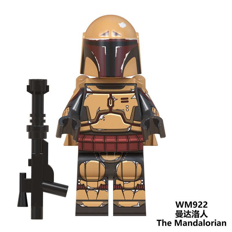 World minifigures wm922 The Mandalorian Warrior - Star Wars 2 world minifigures wm922