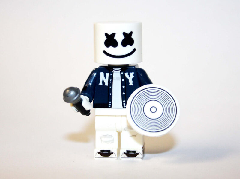 Marshmello DJ Minifigure - Premium Music Collectible (New York Jacket)