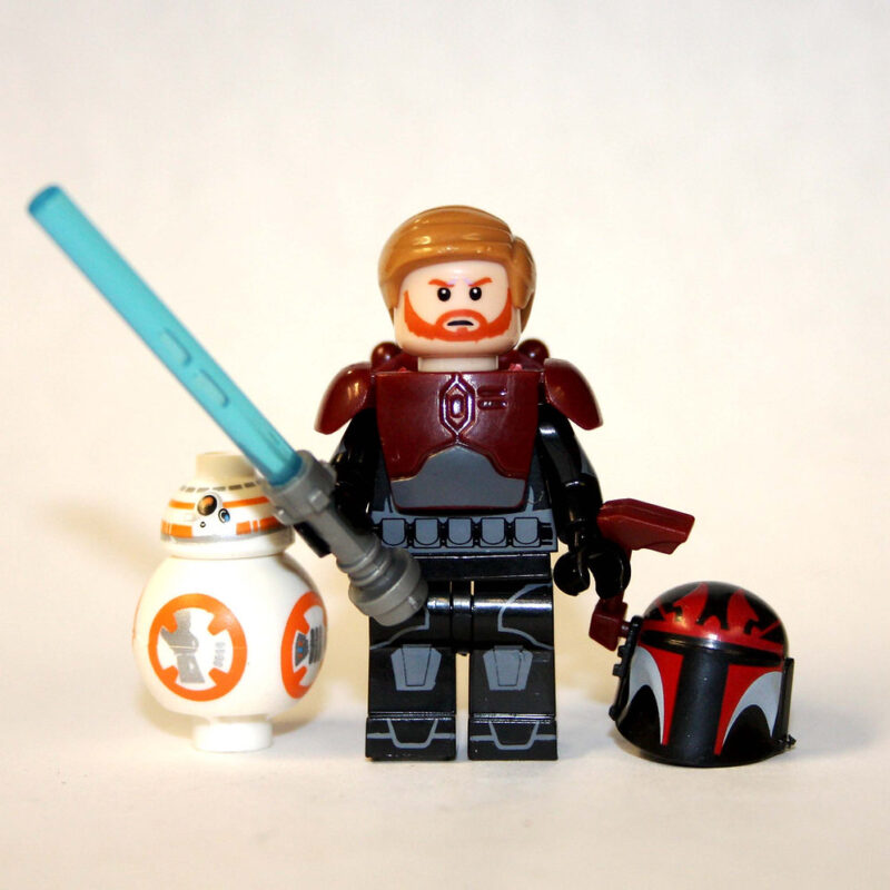 Obi-Wan Kenobi Mandalorian Armor Minifigure - Premium Clone Wars Star Wars Edition