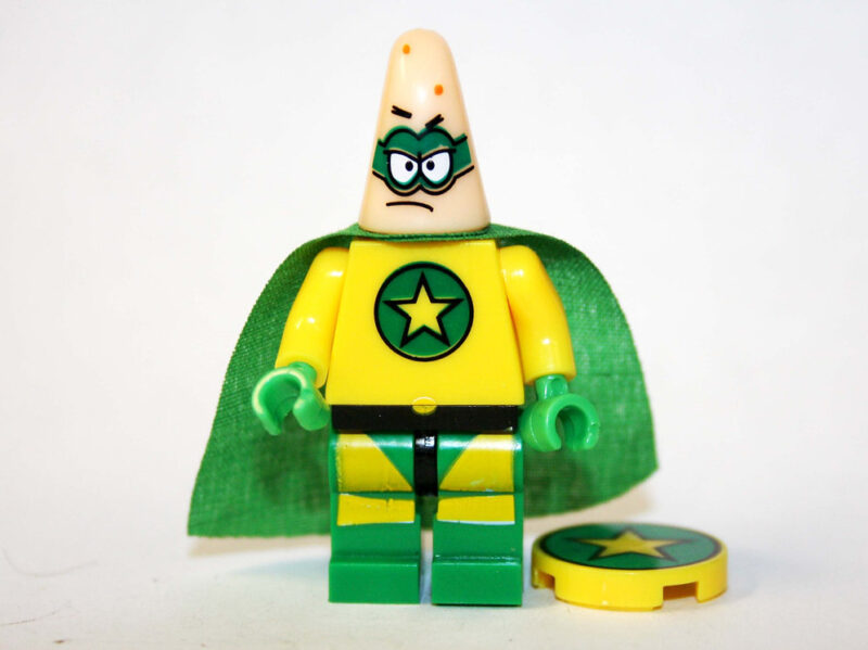 Patrick Star Minifigure - Premium SpongeBob SquarePants Super Hero Edition