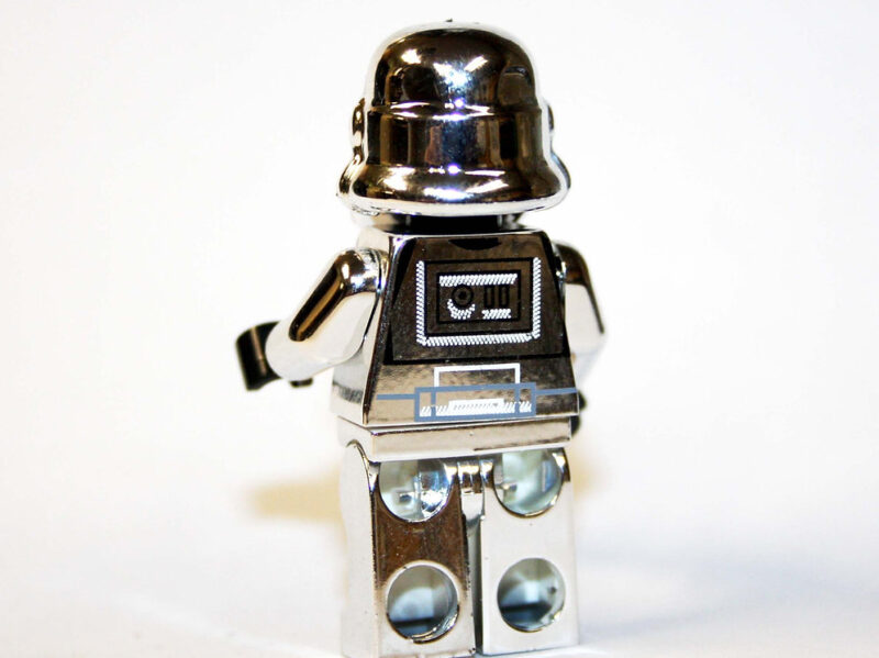Stormtrooper Silver Chrome Minifigure - Premium Star Wars Edition - Image 2