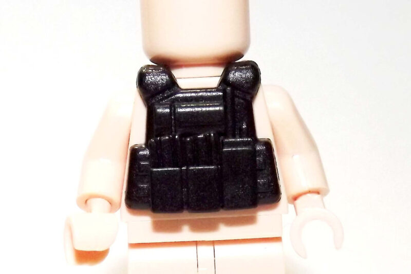Tactical Vest with Mag Pouches Minifigure - Premium Black Edition