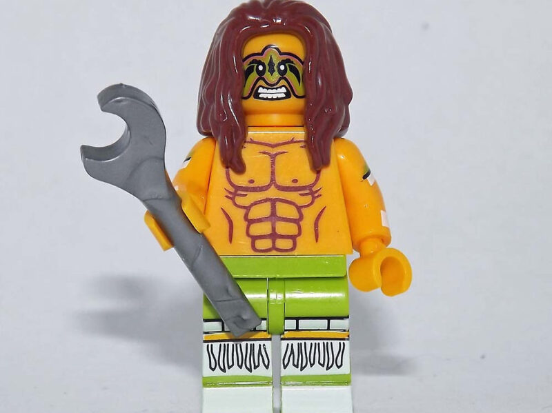Ultimate Warrior Minifigure - Premium WWE Wrestler WWF Edition