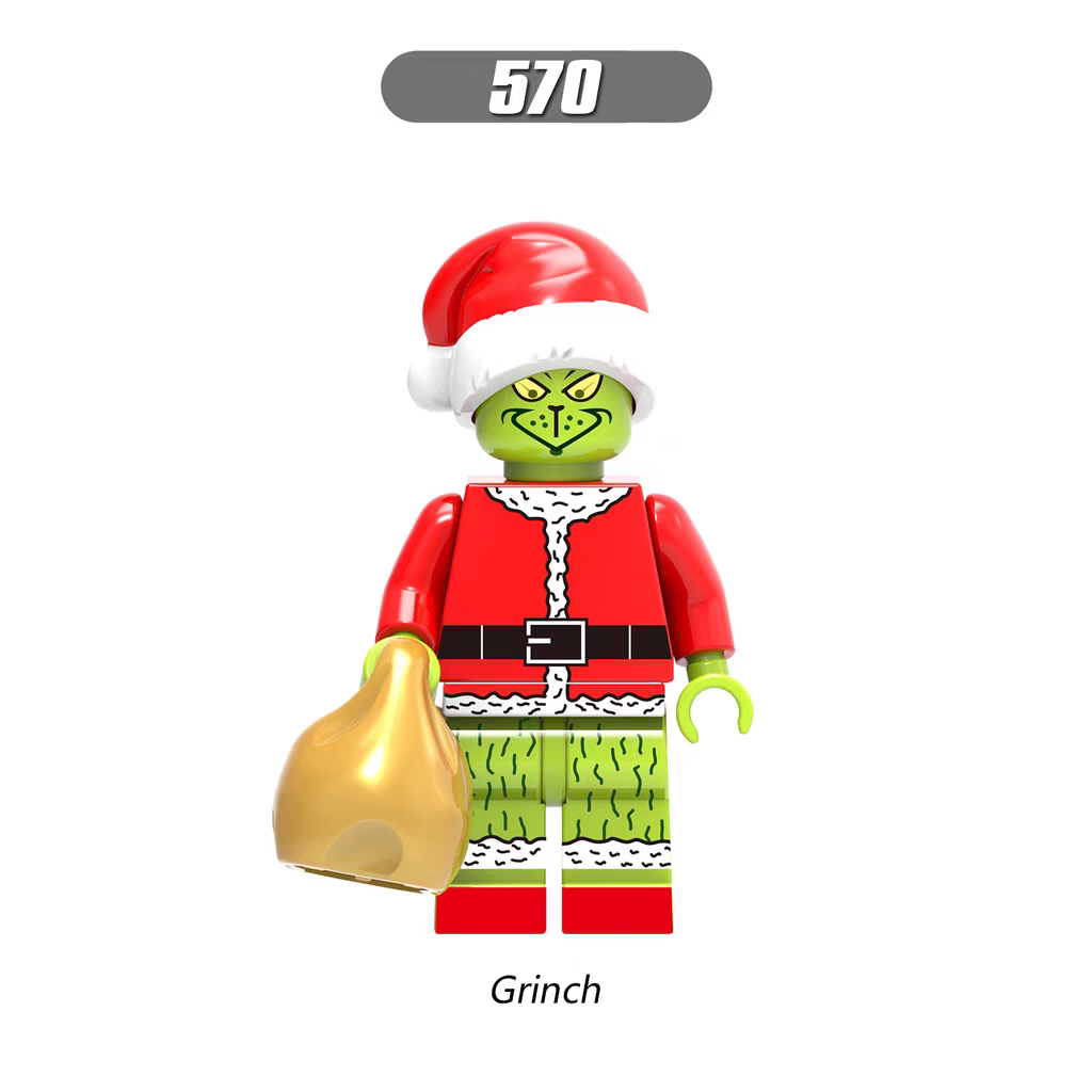 Grinch Lego Minifigure Christmas Custom 3 Grinch Lego Minifigure Christmas